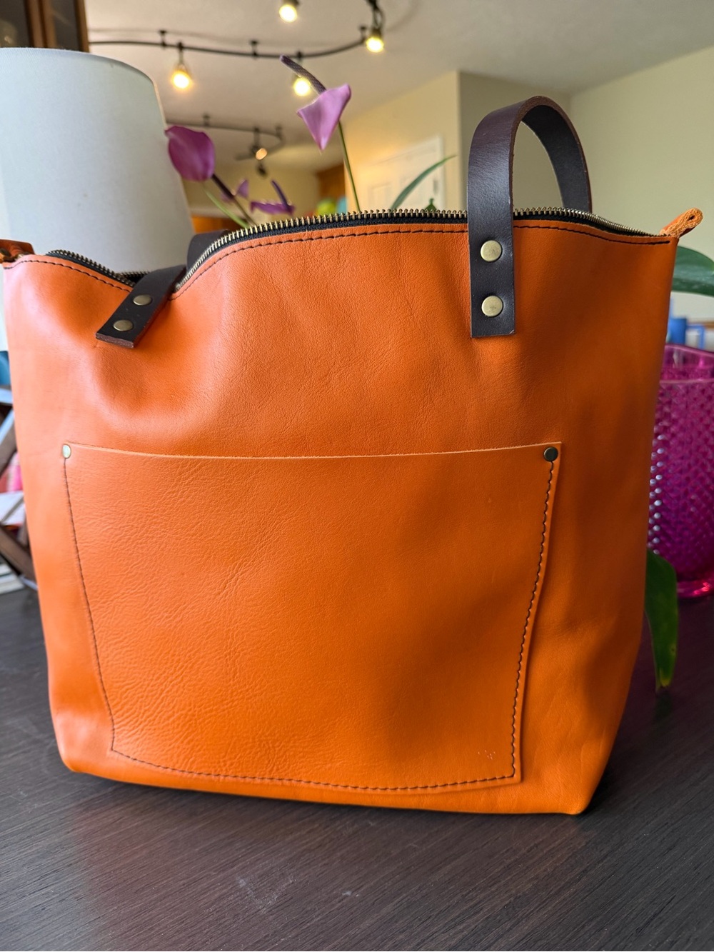 Portland Leather Satsuma Large Zip Tote